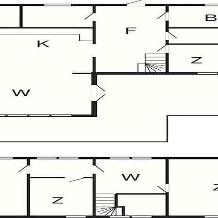 8 Person Holiday Home In F Vang Favang Exteriör bild